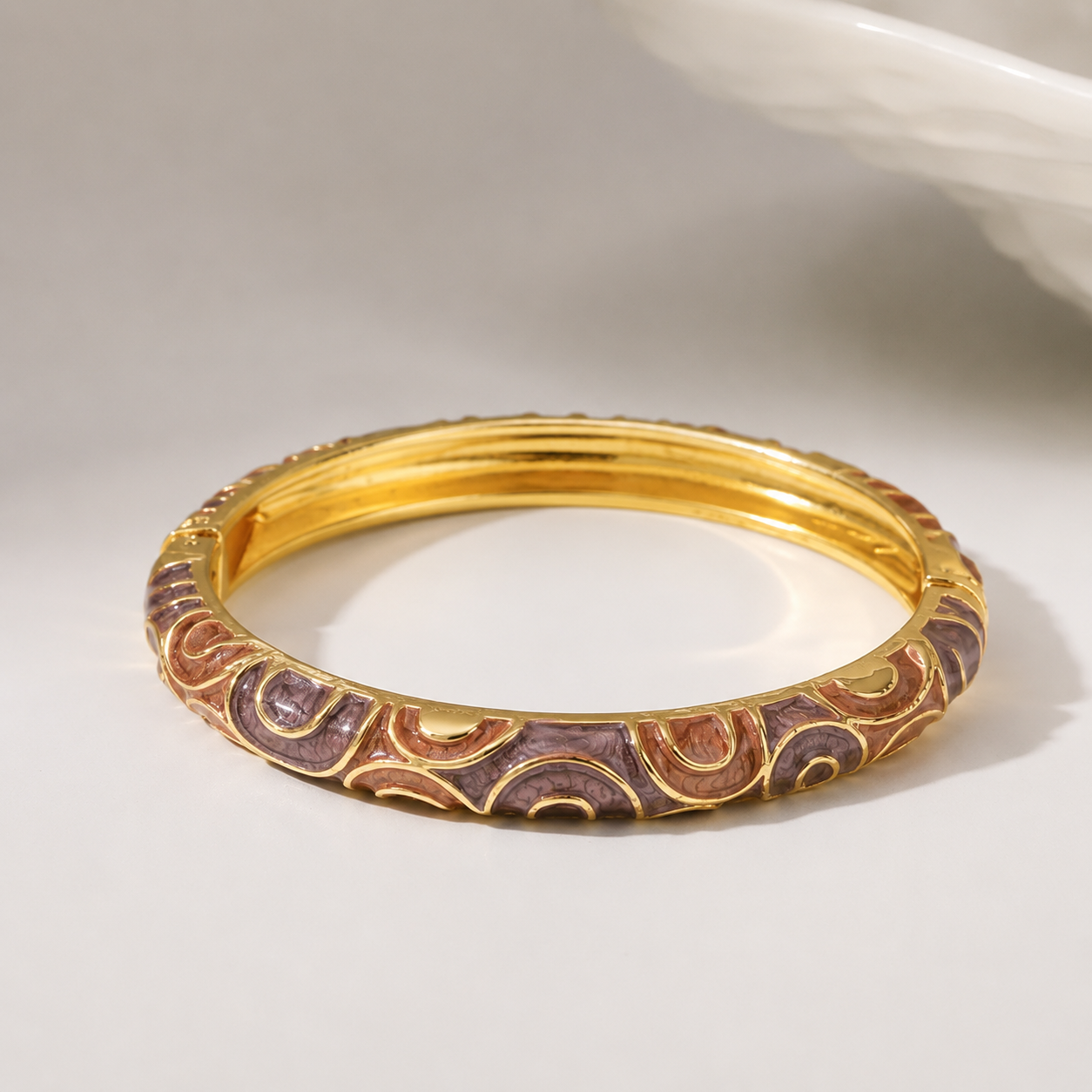 Velvet Sunset Circle Enamel Bangle