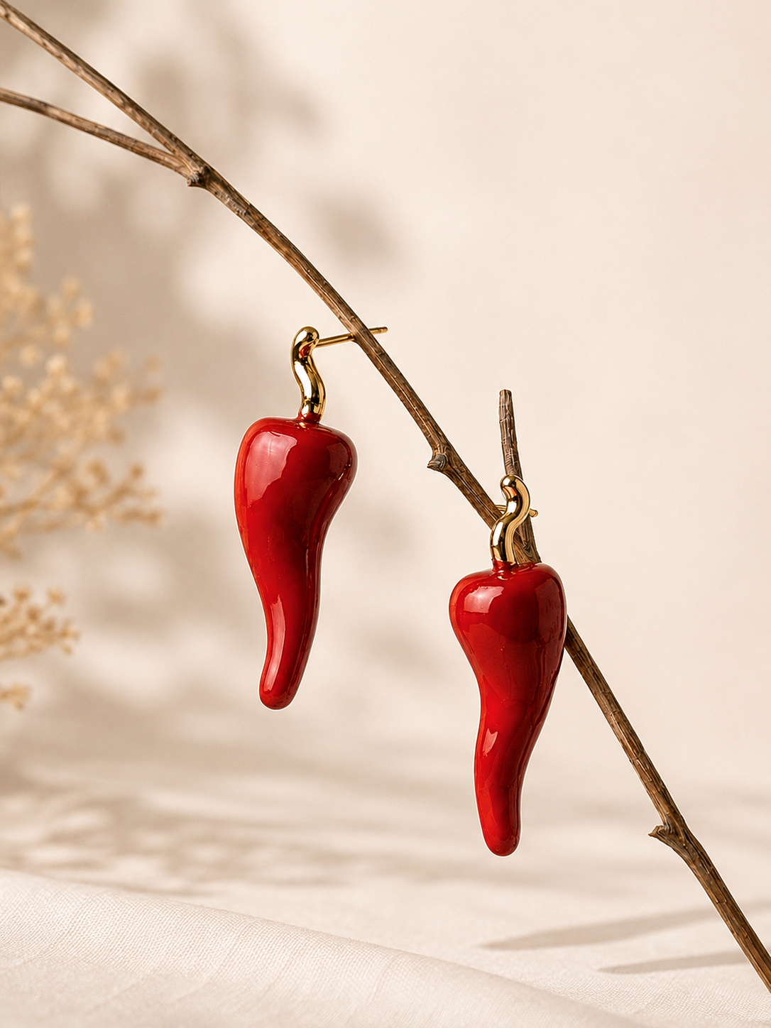 Red Chilli earring