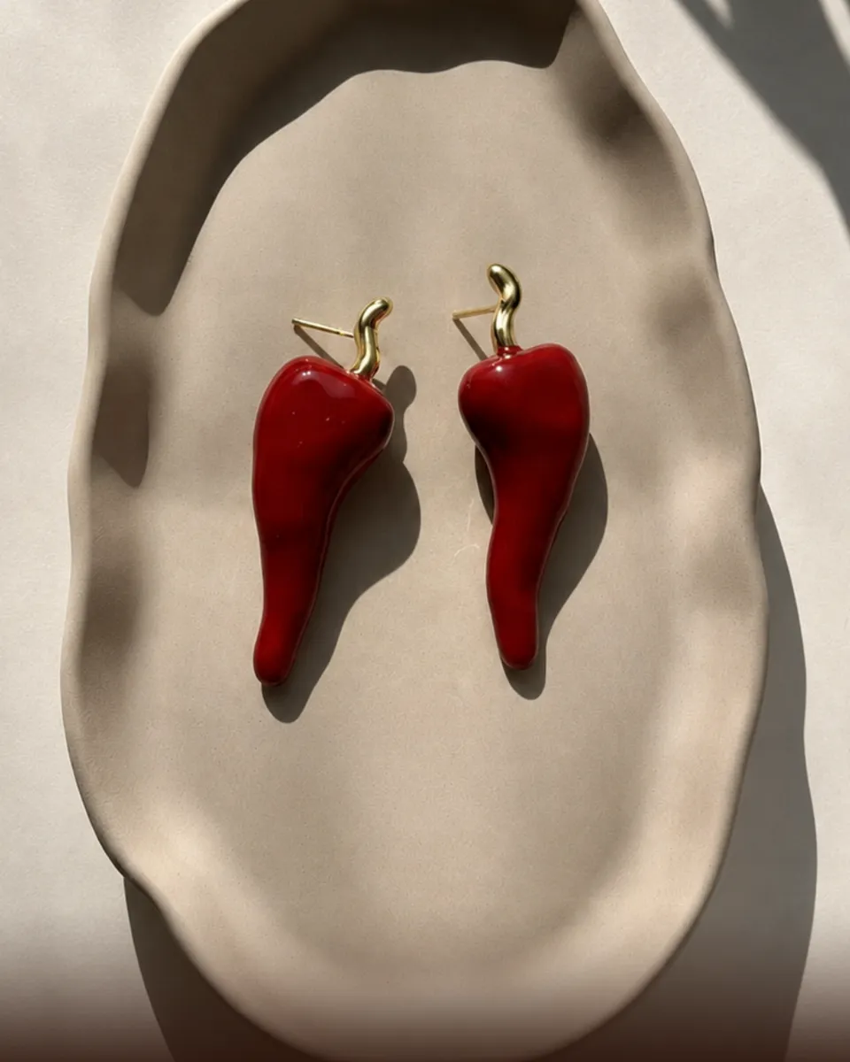 Red Chilli earring