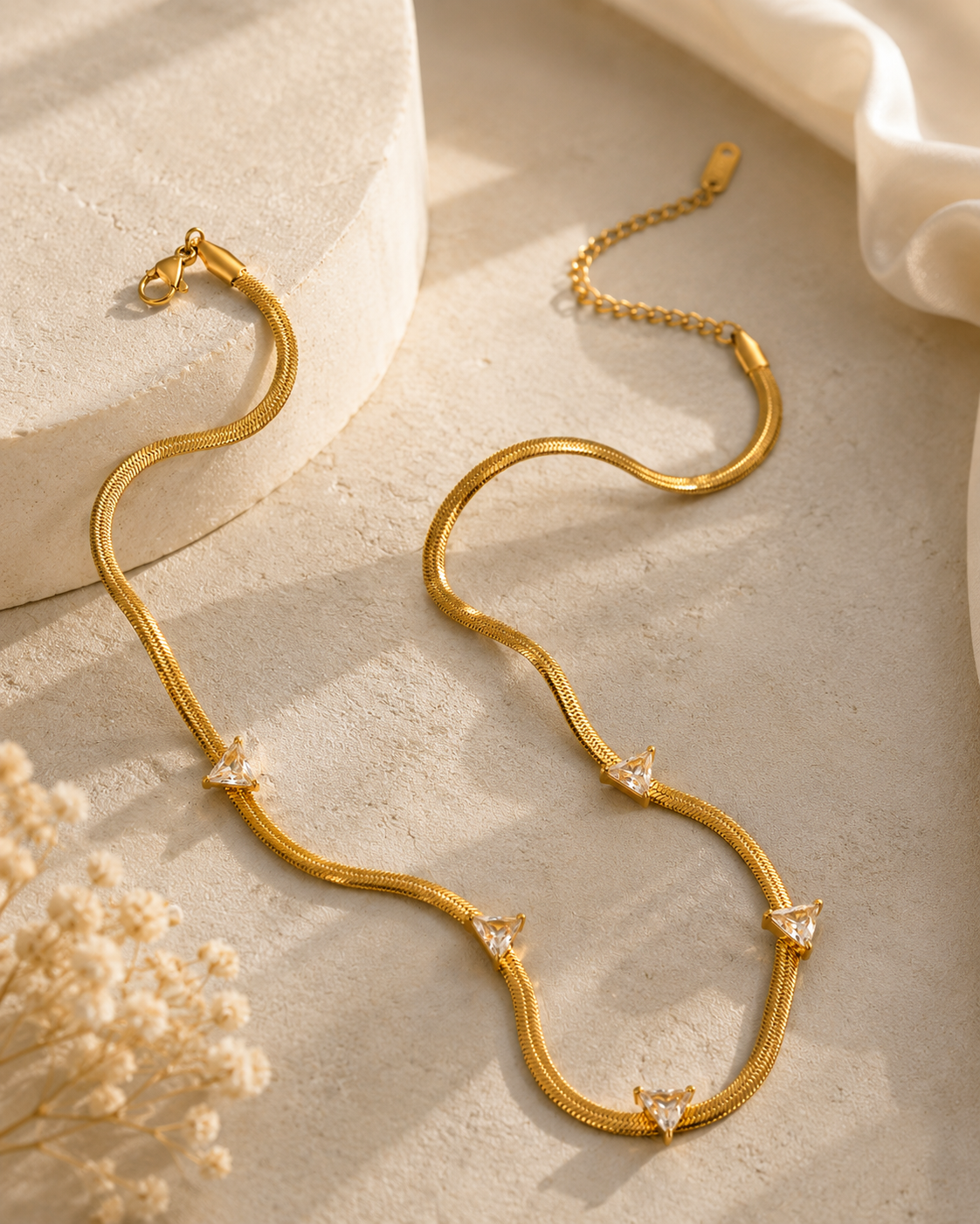 Prism Luxe Dainty Diamond Necklace