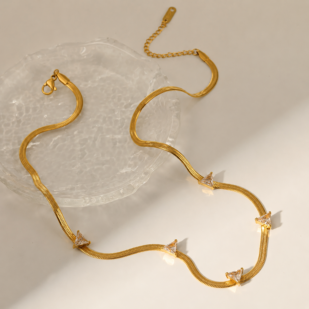 Prism Luxe Dainty Diamond Necklace