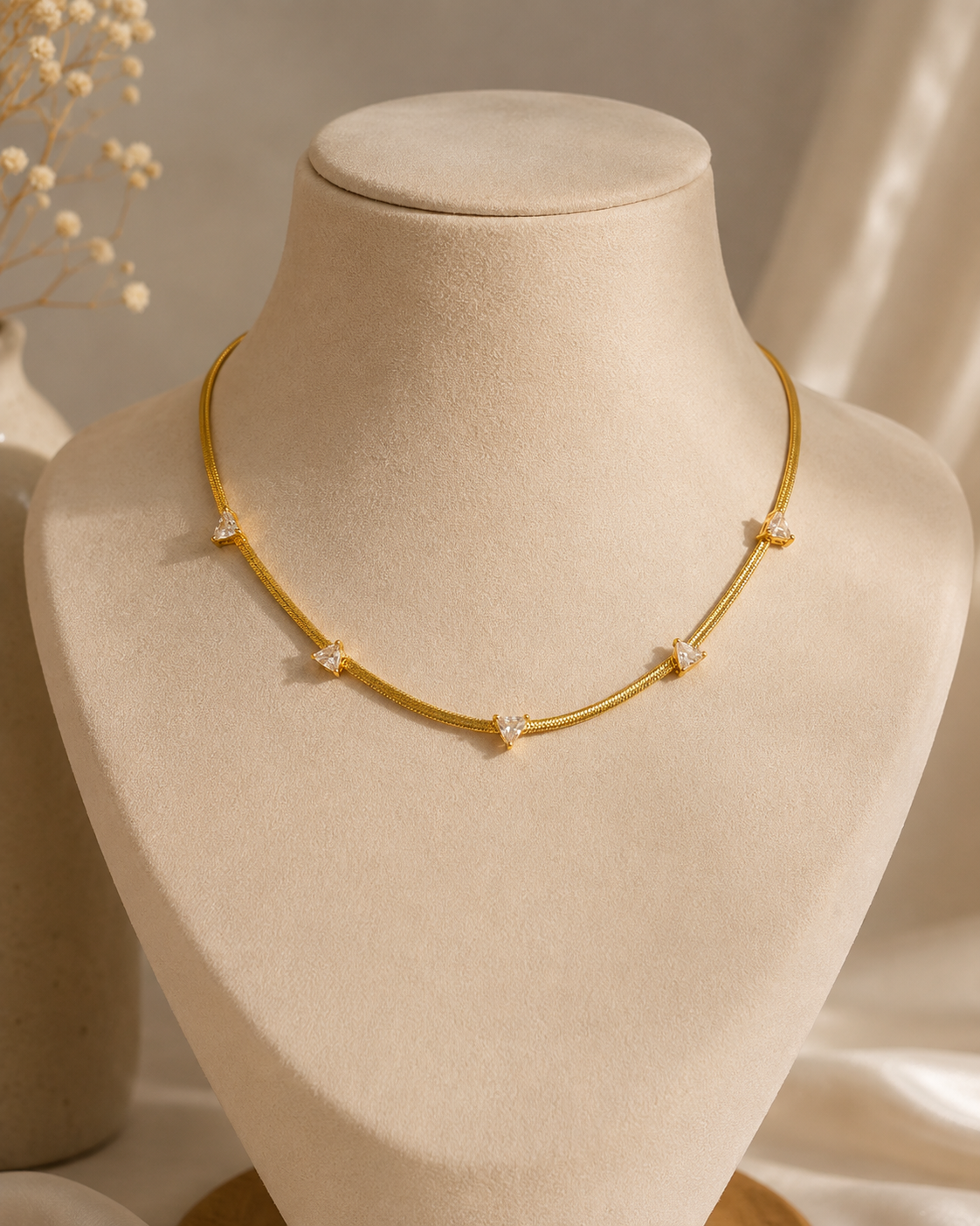 Prism Luxe Dainty Diamond Necklace