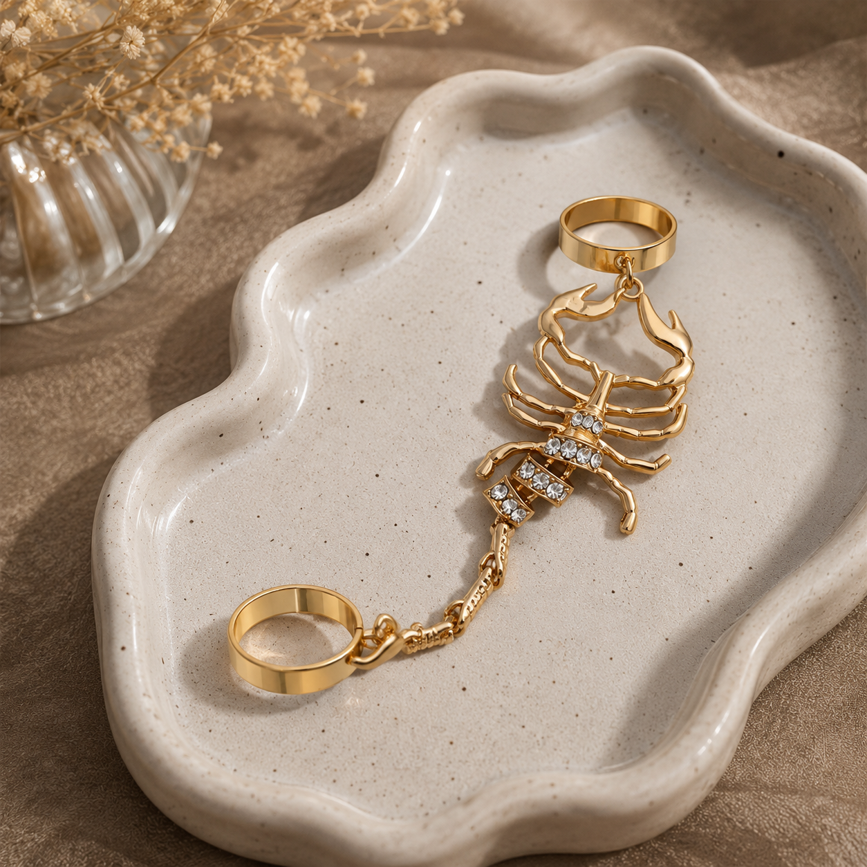 Baddie Energy Statement Scorpion Ring