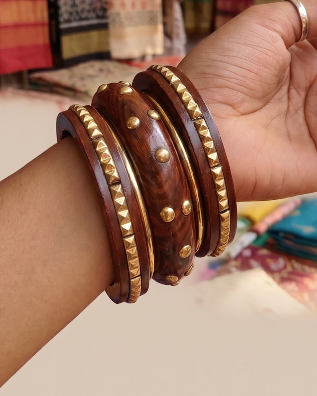 Pinterest Perfect Wavy Wooden Bangle