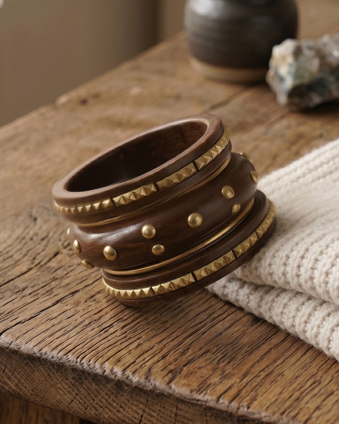 Pinterest Perfect Wavy Wooden Bangle